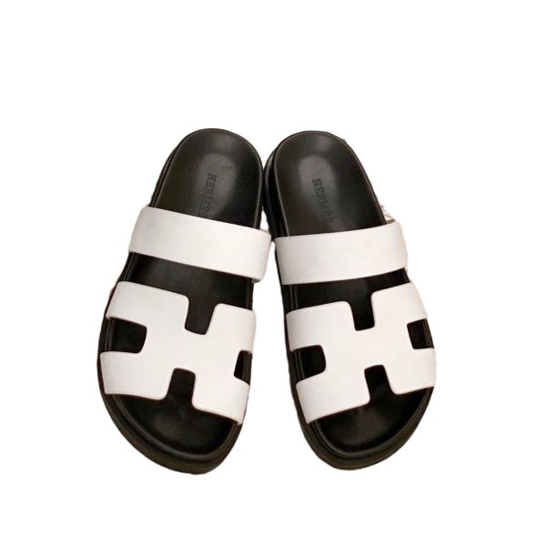 HERMES ANKARA SANDAL WHITE – Luxicas